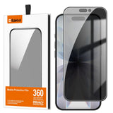ChatGPT said: iPhone 17 Kalebol High-Aluminum Full-Coverage Black-Border Privacy Tempered Glass Film - Kalebol