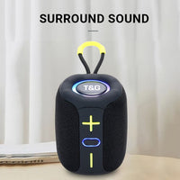 T&G TG658 8W Bluetooth Speaker LED Halo Light 1200mAh Rechargeable Battery - bluetooth speaker XDobo