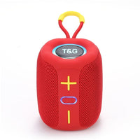 T&G TG658 8W Bluetooth Speaker LED Halo Light 1200mAh Rechargeable Battery - Red - bluetooth speaker XDobo