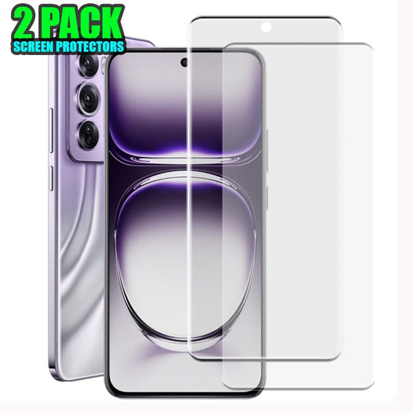 [2 PACK] Oppo Reno 12 Pro 5G Curved Tempered Glass Screen Protector - Noco