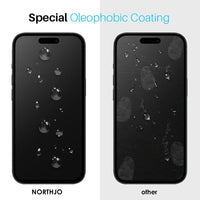 [2 Pack] Apple iPhone 14 Pro Northjo Glass Screen Protector with installation frame - Noco