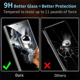 Samsung Galaxy S23 Ultra Kalebol Curved Glass – High-Aluminum Supports Fingerprint - Kalebol