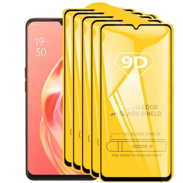 [5 Pack] Tempered Glass 9H Hardness Anti-Scratch - For Oppo A91 / F15 Models - Glass Noco