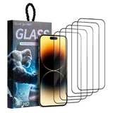 [5 PACK] iPhone 14 Pro Max High Quality HD Tempered Glass Screen Protector - Enkay