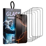 [5 PACK] iPhone 16 Pro High Quality HD Tempered Glass Screen Protector - Enkay