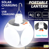 2400mAh Folding Solar Camping Light 3 Light modes Fold Out Hanging Design - NOCO