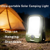 Solar Clip-On Camping Light | 60 LED Rechargeable Lantern with 3 Dimmable Light Modes - NOCO