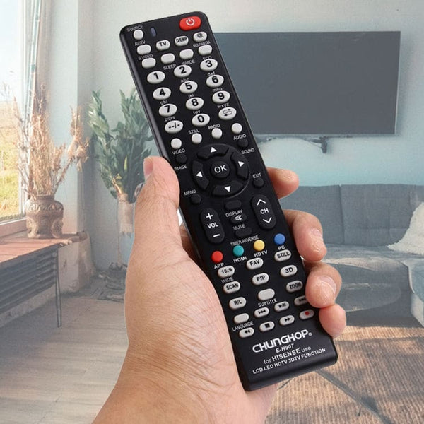 H907 Universal TV Remote Controller for HISENSE LED LCD HDTV & 3DTV (No Setup Required) - NOCO
