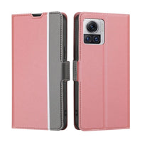 Motorola Moto X30 Pro / Edge 30 Ultra Twill Pattern Flip Phone Cover and Wallet - Pink - Cover Noco