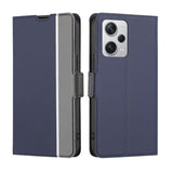 Redmi Note 12 Pro+ 5G Twill Pattern Flip Phone Cover and Wallet - Blue - Cover Noco