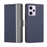 Redmi Note 12 Pro 5G / Poco X5 Pro 5G Twill Wallet Flip Cover Card Slots - Blue - Cover Noco