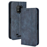 Thatch Flip Phone Cover/Wallet with Card Slots - For ULEFONE ARMOR 8 / ARMOR 8 PRO - Blue - Cover Noco