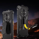 Ulefone RugKing 3 Pro Armor Case with Back Clip & Carabiner - Rugged Belt Holster Cover - Ulefone