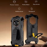 Ulefone RugKing 4 Pro Armor Case with Back Clip & Carabiner - Rugged Belt Holster Cover - Ulefone