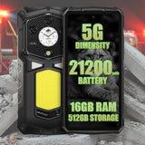 Ulefone Armor 29 Pro 5G Rugged 6.67’’ AMOLED Display 16GB + 512GB 21200mAh Battery Emergency Light - Ulefone