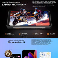 Ulefone Armor 34 Pro 5G Rugged Projector Phone 6.95’’ Display 25500mAh Battery 16GB + 512GB - Ulefone