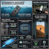 Ulefone Rugking 3 Pro 4G Phone | 8GB + 128GB | 6.56in Screen | NFC | 5700mAh Battery - Ulefone