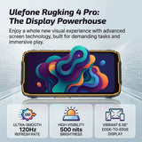 Ulefone Rugking 4 Pro 4G Phone | 8GB + 256GB | 10200mAh Battery | 6.56in Screen | NFC - Ulefone