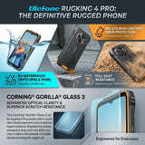 Ulefone Rugking 4 Pro 4G Phone | 8GB + 256GB | 10200mAh Battery | 6.56in Screen | NFC - Ulefone
