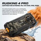 Ulefone Rugking 4 Pro 4G Phone | 8GB + 256GB | 10200mAh Battery | 6.56in Screen | NFC - Ulefone