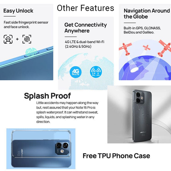 uleFone Note 16 Pro Smartphone User Guide
