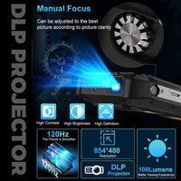 Unihertz 8849 Tank 3S 5G Rugged DLP Projector Built-In 12GB + 256GB 15600mAh Dimensity 8200 - Unihertz