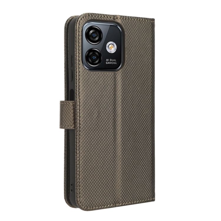 Ulefone Note 16 Pro Flip Front Phone Cover Card Slots Diamond Texture ...