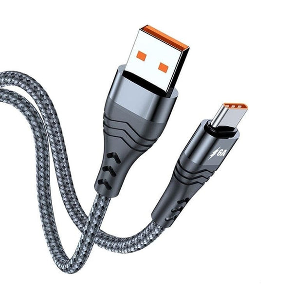 [2PACK] 3 METRE 6A USB to USB Type-C Charging Cable Braided Cable - acc Baseus
