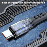 3 METRE 6A USB to USB Type-C Charging Cable Braided Cable - acc Baseus