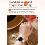 V66 Womens Smart Watch Fitness Tracker 1.28in AMOLED Display Sports Modes Music Control Alarms Notifications - Lige