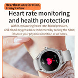 V66 Womens Smart Watch Fitness Tracker 1.28in AMOLED Display Sports Modes Music Control Alarms Notifications - Lige