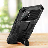 Vanguard Shockproof Rugged Protective Case with Stand/Holder for Poco M3 - Black - acc Noco