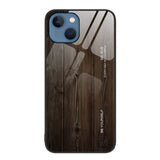 Apple iPhone 13 / 14 Woodgrain Tempered Glass Protective Cover - Dark Brown - Cover Noco