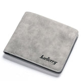 Baellery 1152 Slimline Mens Wallet Card/Cash Slots - Grey - smart Noco