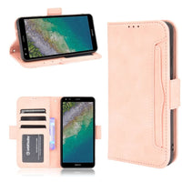 Nokia C01 Plus Deluxe Flip Cover Case Credit Card Slots Magnetic Closing - Pink - Cover Noco