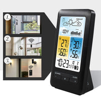 FJ3395D Indoor/Outdoor Desktop Wireless Weather Station 4.5 Screen Alarm Clock and Calendar - smart Noco