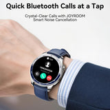 Joyroom JR-FC3 Smart Watch 1.43’’ AMOLED Display Blue Leather Strap - Joyroom