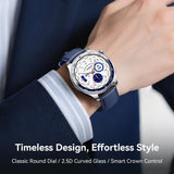 Joyroom JR-FC3 Smart Watch 1.43’’ AMOLED Display Blue Leather Strap - Joyroom