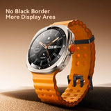 Joyroom JR-FV2 Venture Smart Watch 1.43’’ AMOLED Display 1ATM Dual Straps - Silver with Orange Strap - Joyroom