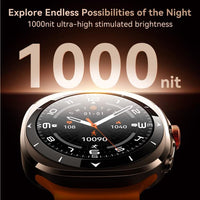 Joyroom JR-FV2 Venture Smart Watch 1.43’’ AMOLED Display 1ATM Dual Straps - Silver with Orange Strap - Joyroom