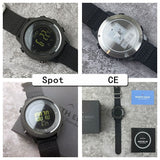 NORTH EDGE APACHE 46 Tactical Digital Watch | Altimeter Barometer & Compass Sports Watch - Black with Black Strap - North Edge