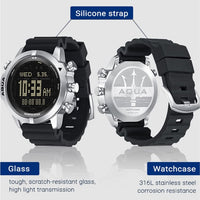 NORTH EDGE AQUA 100m Scuba Dive Watch - Dive Functions Altimeter Barometer & Luminous Compass - North Edge