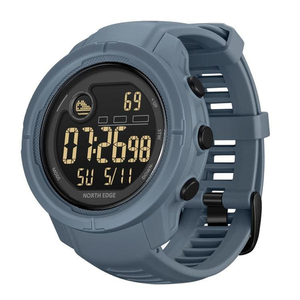 NORTH EDGE MARS 5: Smart Outdoor Sports Watch | FSTN Display - Blue - North Edge