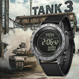 NORTH EDGE TANK 3: 5ATM Water Resistant Outdoor & Sports Watch - North Edge