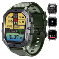 Oukitel BT101 2.02’’ AMOLED Display Rugged Smart Watch 410mAh Battery 5ATM IP69K 100 + Sports Modes - Green - Oukitel