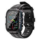 Oukitel BT20 1.96’’ AMOLED Display Rugged Smart Watch 5ATM IP69K 100+ Sports Modes - Black and Blue - Oukitel