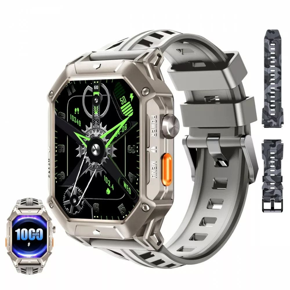 Oukitel BT80 AMOLED Display Rugged Smart Watch 1000mAh - Main Image