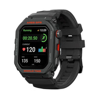 Zeblaze Ares GPS Rugged Smart Watch + Fitness Tracker 3ATM Water Resistant Wireless Calls - Black - Zeblaze