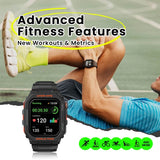 Zeblaze Ares GPS Rugged Smart Watch + Fitness Tracker 3ATM Water Resistant Wireless Calls - Zeblaze