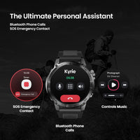 Zeblaze Stratos 2 Plus GPS Smart Watch 1.43inch AMOLED Display SpO2/Heart Rate - Noco